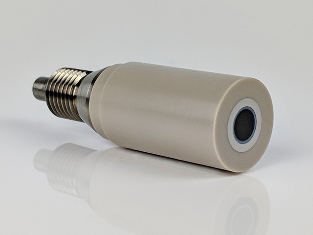 نمونه ای از نوک RRDE ، دیسک کربن: شیشه ای، حلقه: پلاتینی