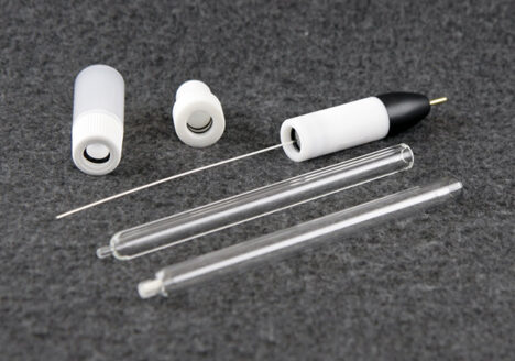 الکترود مرجع با استوانه شیشه ای و سیم نقره