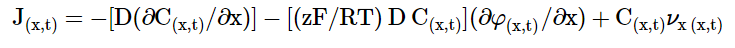 Nernst-Planck equation
